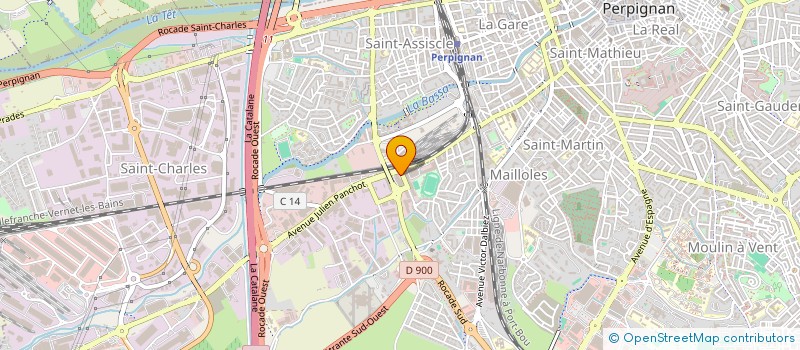 localisation de l'entreprise CARMA  PERPIGNAN