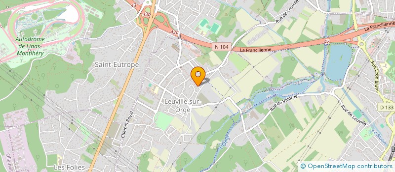 localisation de l'entreprise CARMA  LEUVILLE-SUR-ORGE