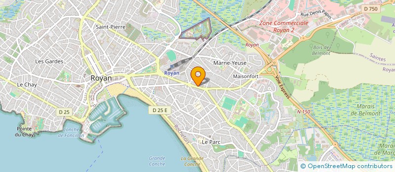 localisation de l'entreprise CARMA  ROYAN