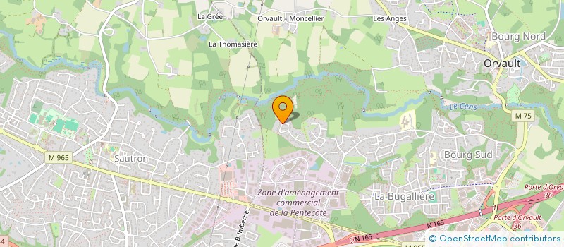localisation de l'entreprise CARMA à ORVAULT