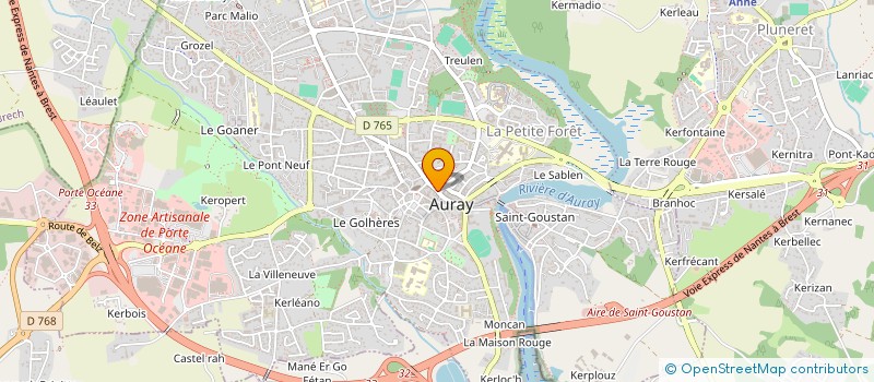 localisation de l'entreprise CARMA à AURAY