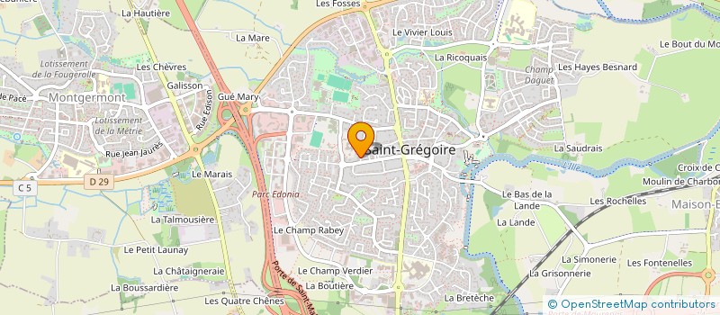 localisation de l'entreprise CARMA1 à SAINT-GREGOIRE