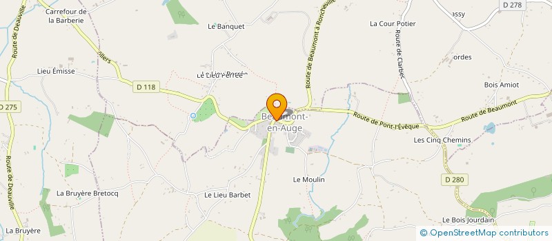 localisation de l'entreprise CARMAC  BEAUMONT-EN-AUGE