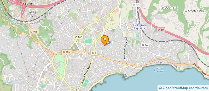 localisation de l'entreprise CARMAHELO CONSEILS  LA CIOTAT