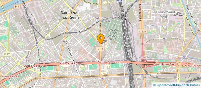 localisation de l'entreprise CARMAIA à SAINT-OUEN-SUR-SEINE