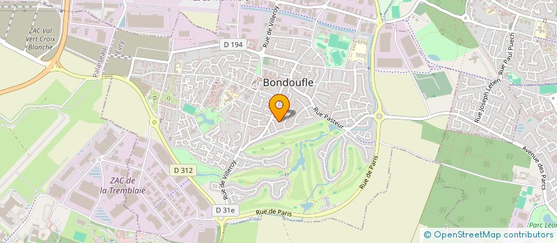 localisation de l'entreprise CARMAL à BONDOUFLE