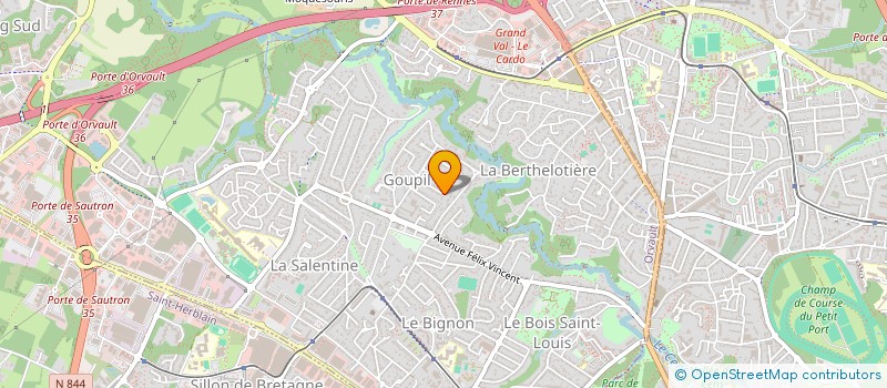 localisation de l'entreprise CARMAR à ORVAULT