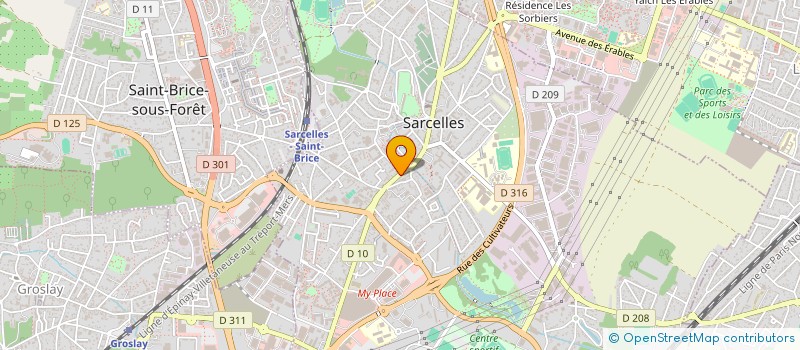 localisation de l'entreprise CARMAR PRESSE à SARCELLES