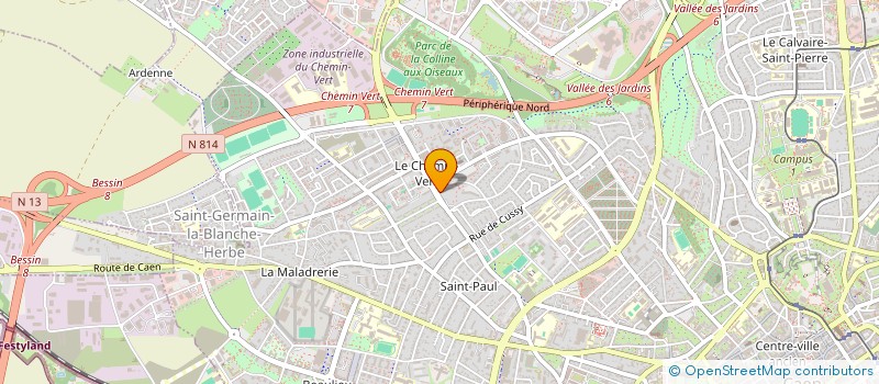 localisation de l'entreprise CARMARF à CAEN
