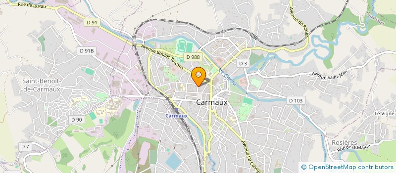 localisation de l'entreprise CARMAUX SPECTACLES à CARMAUX