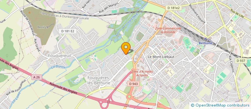 localisation de l'entreprise CARMEL  FOUQUIERES-LES-BETHUNE