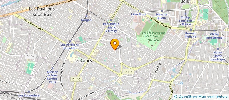 localisation de l'entreprise CARMEL CONSEIL à LE RAINCY