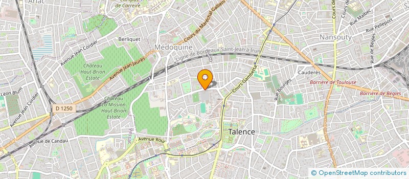 localisation de l'entreprise CARMEL DE BORDEAUX  TALENCE