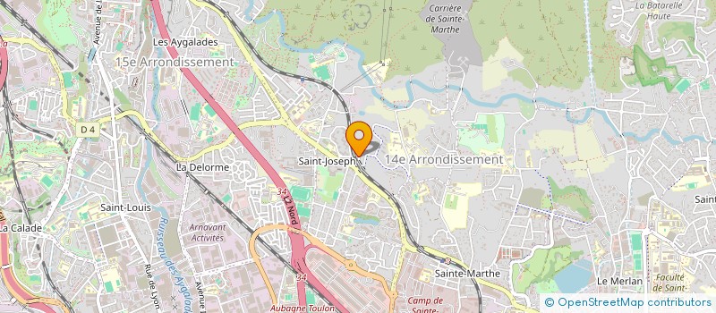 localisation de l'entreprise CARMEL PEINTURE à MARSEILLE