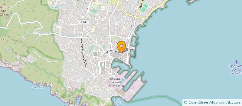 localisation de l'entreprise CARMELA  LA CIOTAT