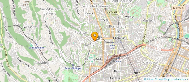 localisation de l'entreprise CARMELA  NICE