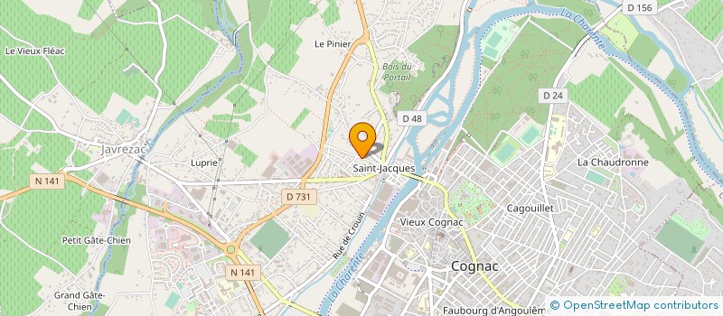 localisation de l'entreprise CARMELITES DE COGNAC à COGNAC