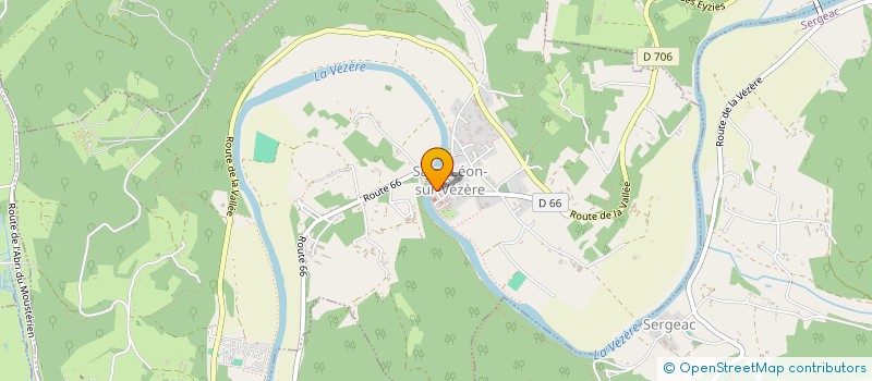 localisation de l'entreprise CARMEN  SAINT-LEON-SUR-VEZERE