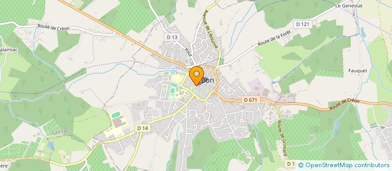 localisation de l'entreprise CARMEN  CREON