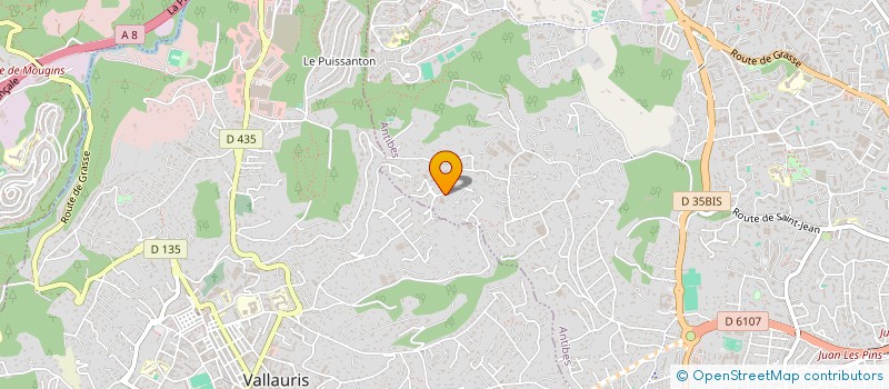 localisation de l'entreprise CARMEN ERNA  ANTIBES