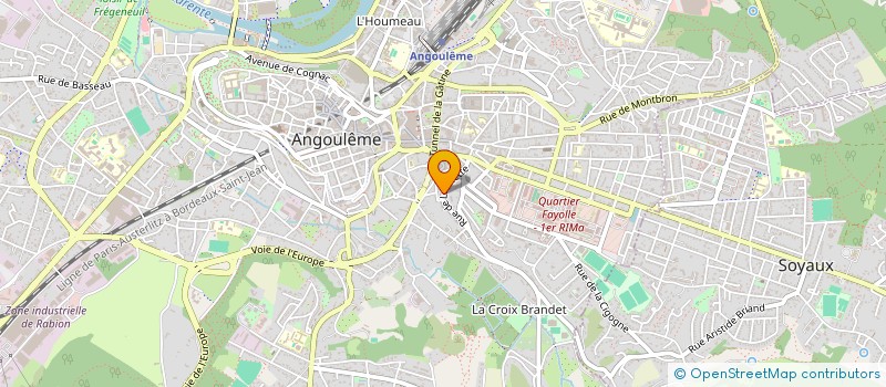 localisation de l'entreprise CARMENINON à ANGOULEME