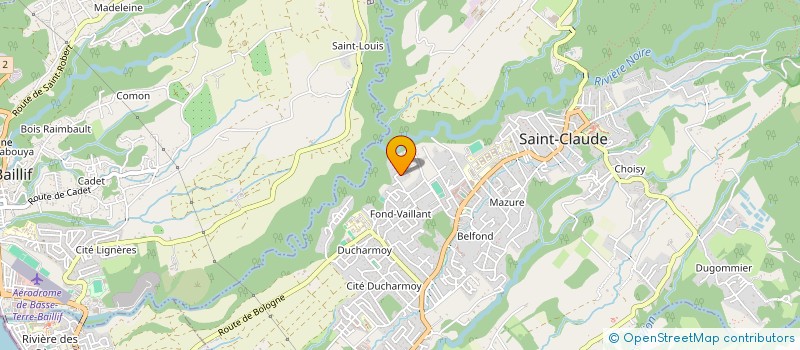 localisation de l'entreprise CARMES à SAINT-CLAUDE
