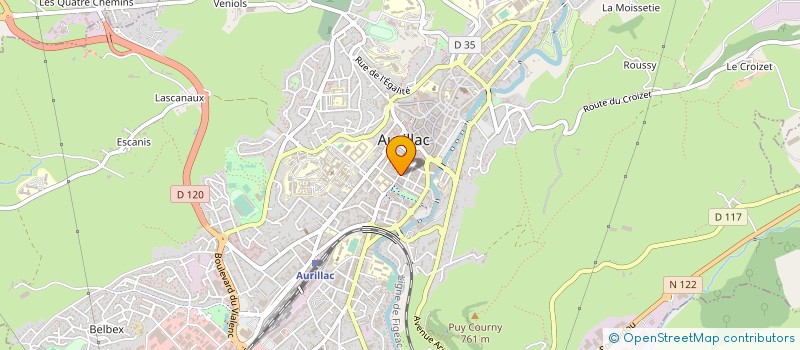 localisation de l'entreprise CARMES DISTRIBUTION à AURILLAC