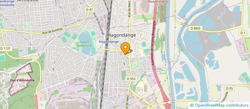 localisation de l'entreprise CARMETZ à HAGONDANGE