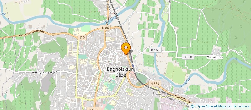 localisation de l'entreprise CARMIGNAN BERCON à BAGNOLS-SUR-CEZE