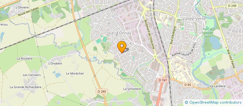 localisation de l'entreprise CARMIN FORMATION  LA ROCHE-SUR-YON