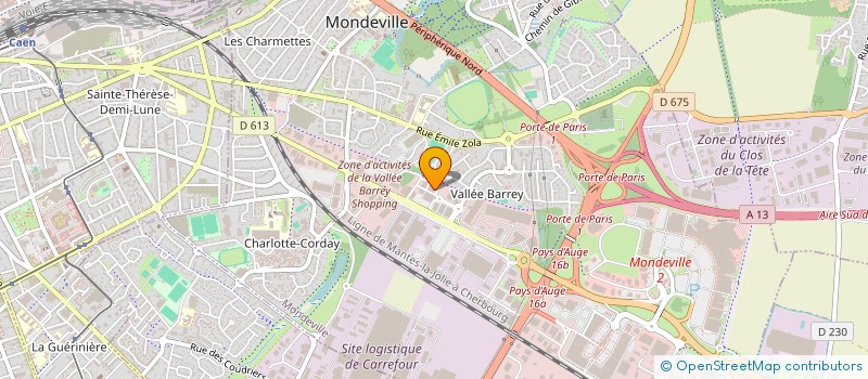 localisation de l'entreprise CARMINA à MONDEVILLE