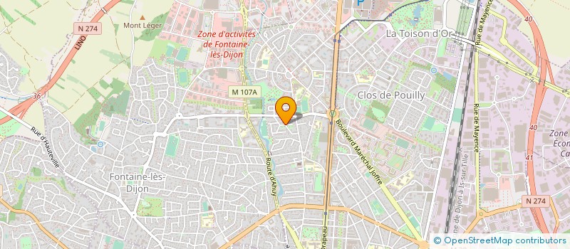 localisation de l'entreprise CARMINATI PERE ET FILS à DIJON