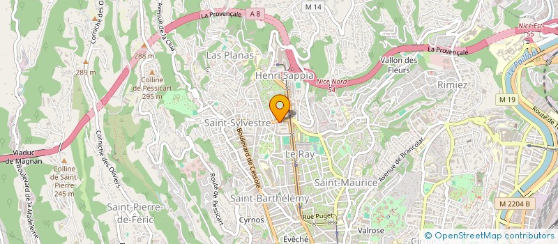 localisation de l'entreprise CARMOLIA à NICE