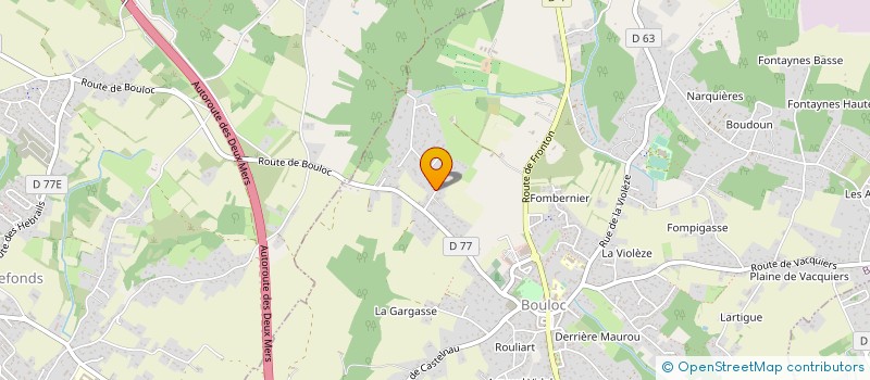 localisation de l'entreprise CARMOUZE  BOULOC