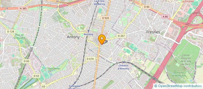 localisation de l'entreprise CARMS FORMATION ET CONSEIL à ANTONY