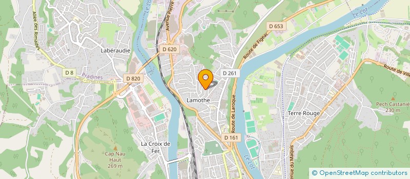 localisation de l'entreprise CARMYSTE  CAHORS