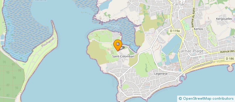 localisation de l'entreprise CARNAC LOCATION LOISIRS  CARNAC