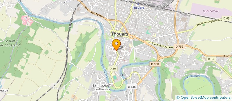 localisation de l'entreprise CARNACLUB - 79  THOUARS