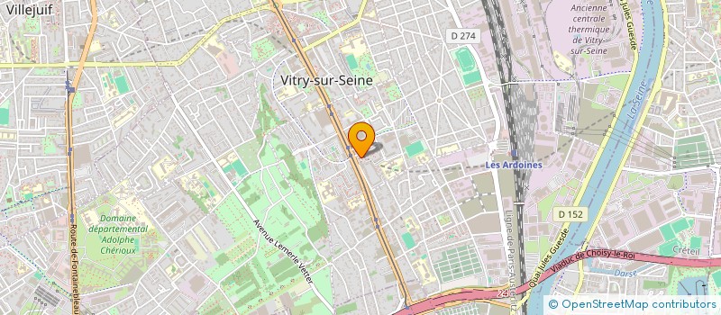 localisation de l'entreprise CARNADJ à VITRY-SUR-SEINE