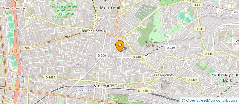 localisation de l'entreprise CARNAGE à MONTREUIL