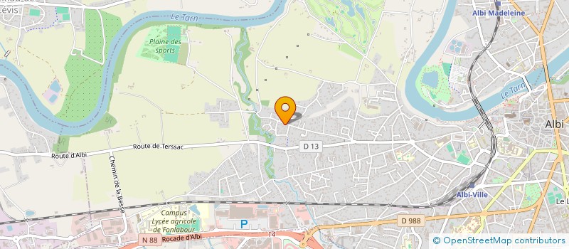 localisation de l'entreprise CARNEGIE CLUB TARNAIS à ALBI