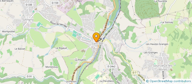 localisation de l'entreprise CARNEIRO FABIO ELECTRICITE  SAIN-BEL