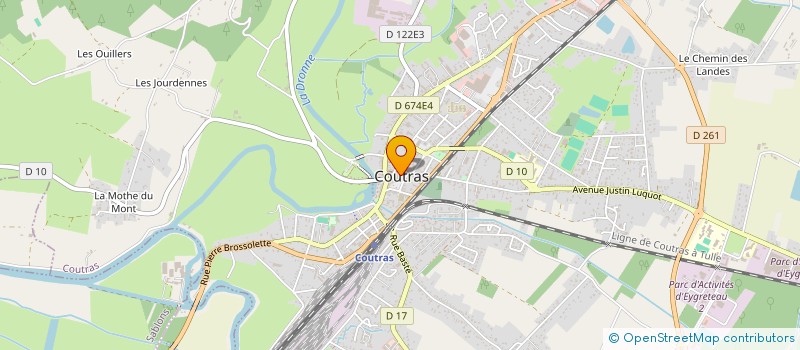 localisation de l'entreprise CARNES  COUTRAS