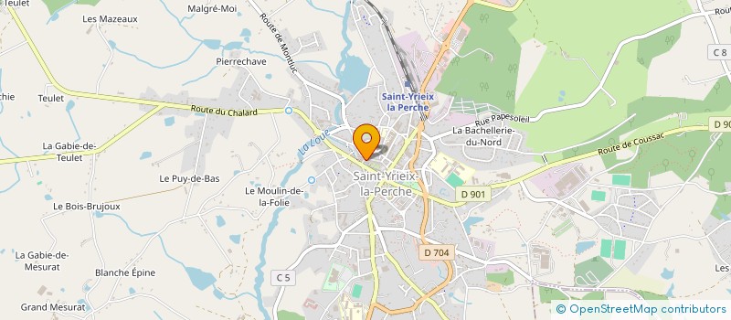 localisation de l'entreprise CARNET DE VOYAGE à SAINT-YRIEIX-LA-PERCHE