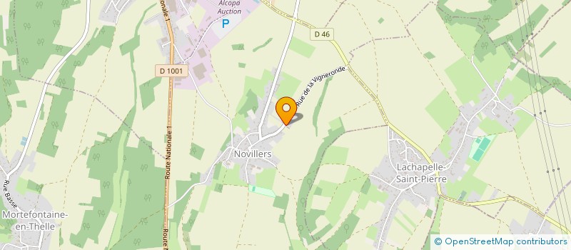 localisation de l'entreprise CARNEVALE JMJT  NOVILLERS