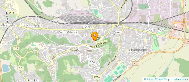 localisation de l'entreprise CARNIER à LAON