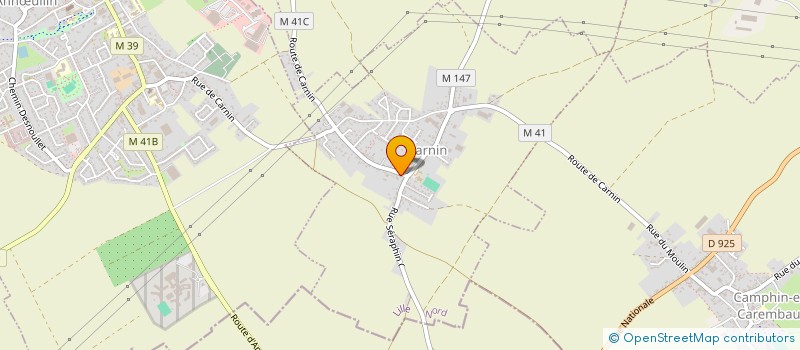 localisation de l'entreprise CARNIN TENNIS DE TABLE  CARNIN