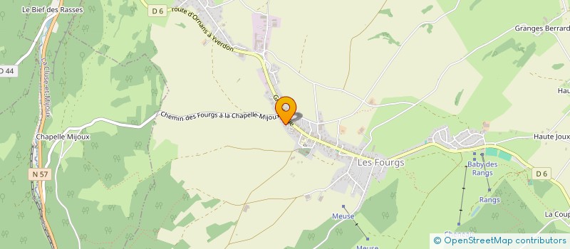 localisation de l'entreprise CARNOGERO  ARCON