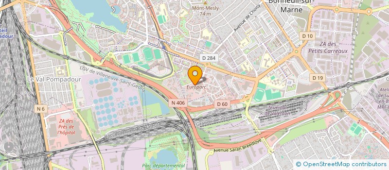 localisation de l'entreprise CARNOR  CRETEIL