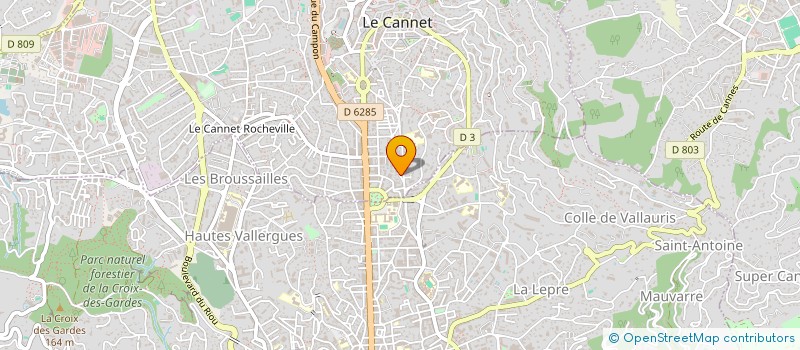 localisation de l'entreprise CARNOT 22 à LE CANNET